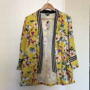 SOLD River Island UK 16 yellow kimono jacket M